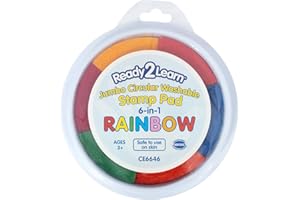 READY 2 LEARN Center Enterprises Ready2Learn Washable Ink Stamp Pads 6 in1 rainbow