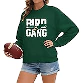Toolify Eagles Sweatshirts For Women Bird Gang Graphics Sweatshirt Womens Game Day Apparel