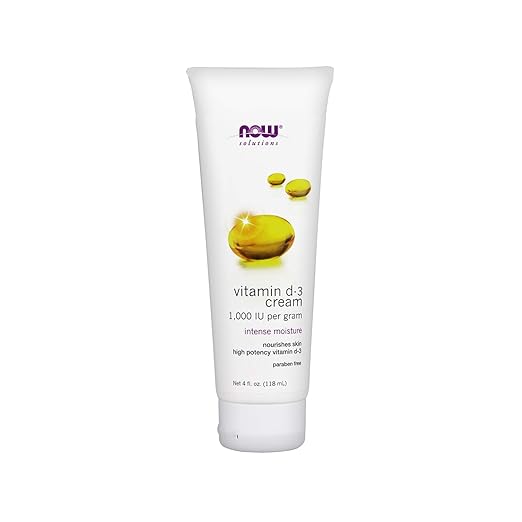 NOW Solutions, Vitamin D3 Cream 1, 000 IU Per Gram, High