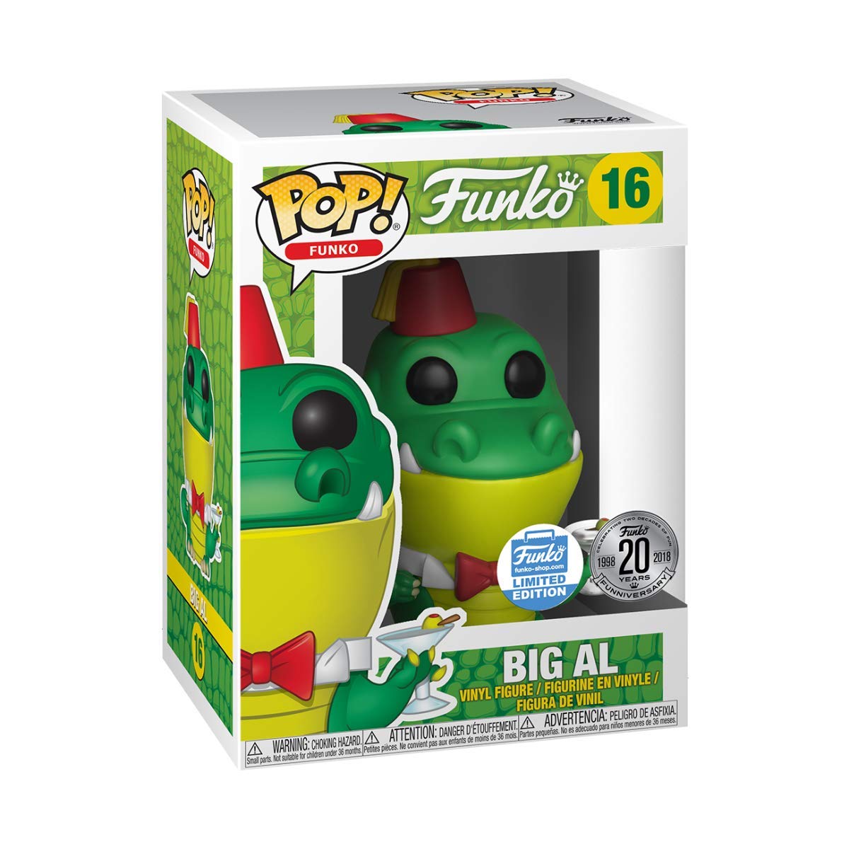 Funko Big Al Black Limited Edition 20 Year Anniversary Spastik Plastik