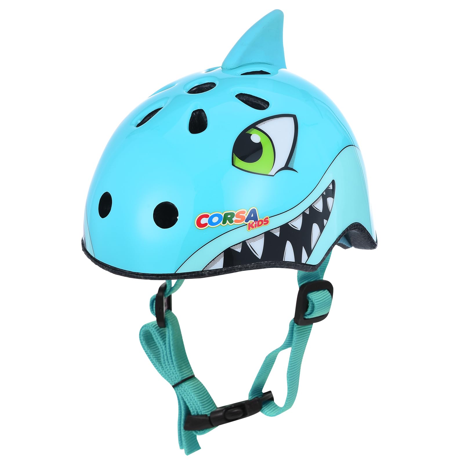 Photo 1 of Toddler Bike Helmets 2-4 Years - Toddler Helmet for 2/3/4 Boys Girls Multi-Sport Protection with 11 Vents - Lightweight Cute Blue Shark Kids Bike Helmet Toddlers for Bicycle Skateboard Scooter Roller