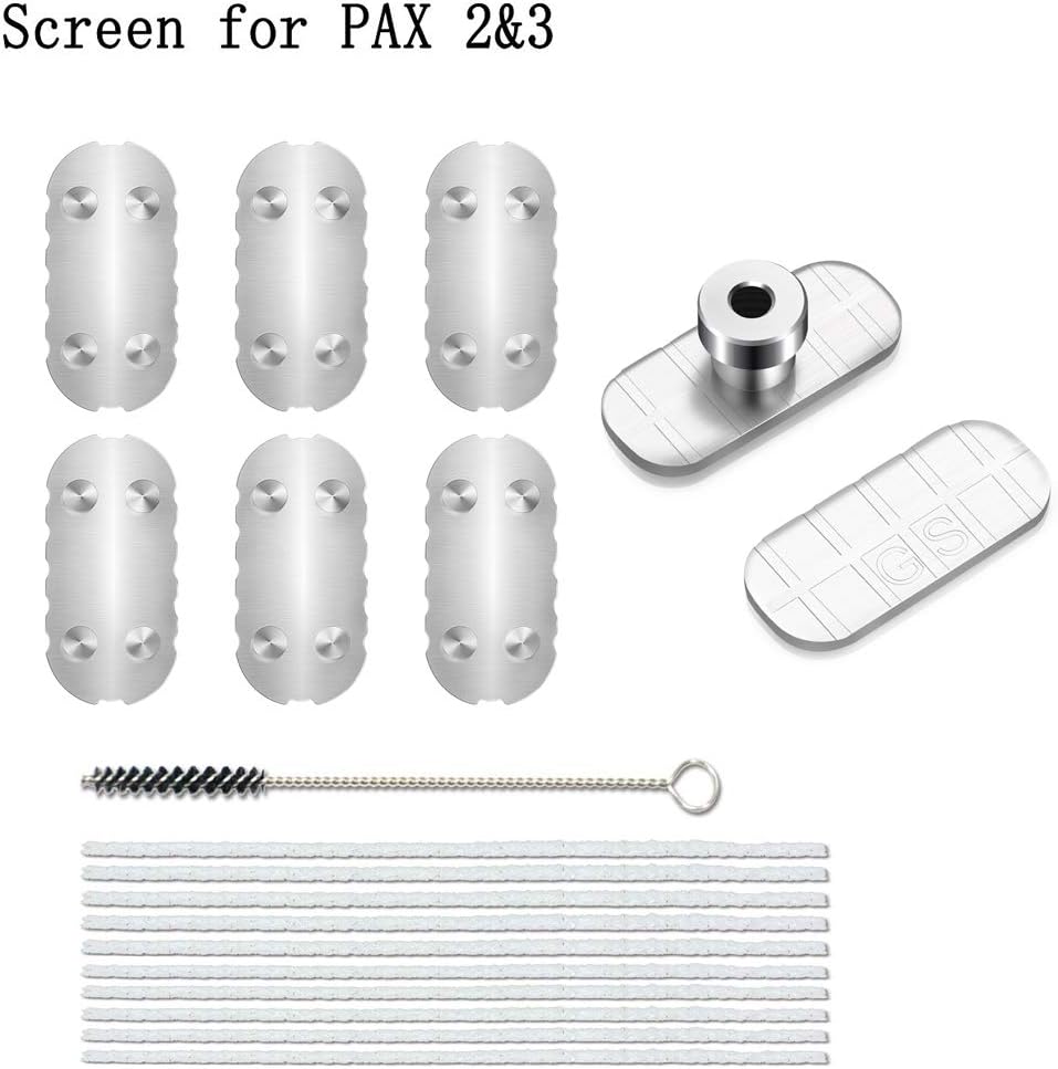 Whzleader 6 Pack Concentrate Insert Part of Replacement Accessories and Sandwich Pusher and 3D Bottom Screen Compatible with Pax 2 Pax 3