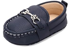 QIETION Baby Boys Girls Oxford Shoes PU Leather Soft Sole Sneakers Anti-Slip Toddler Ankle Boots Infant Walking Shoes