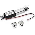 NORJIN 12V Mini Electric Linear Actuator 1.2 inch Stroke, Speed 0.6inch/s, 60N/14lb, Waterproof Linear Motion Actuator w/Mounting Brackets for Cabinet, Window Opener, Robot Projects