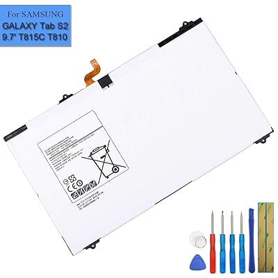 New Replacement Laptop Battery EB-BT810ABA EB-BT810ABE Compatible with Samsung Galaxy Tab S2 9.7 SM-T810 SM-T815 SM-T819 SM-T817APTVWR4
