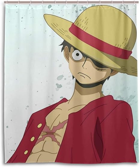 Amazon ワンピースルフィのクールな漫画のアニメ シャワーカーテンライナー防水ポリエステル生地バスルームシャワーカーテン生地シャワーカーテン12フック150 180センチ シャワーカーテン ホーム キッチン オンライン通販