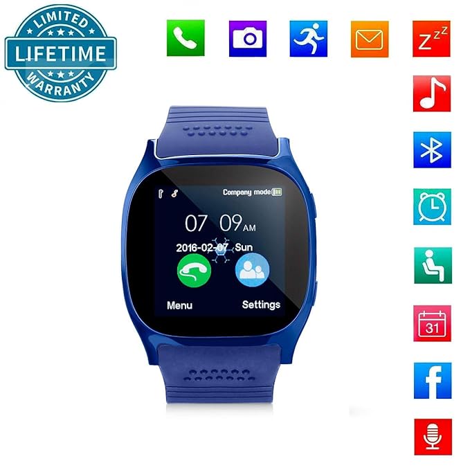 KeepGoo Bluetooth Reloj Inteligente Android iOS Teléfono, Pantalla ...