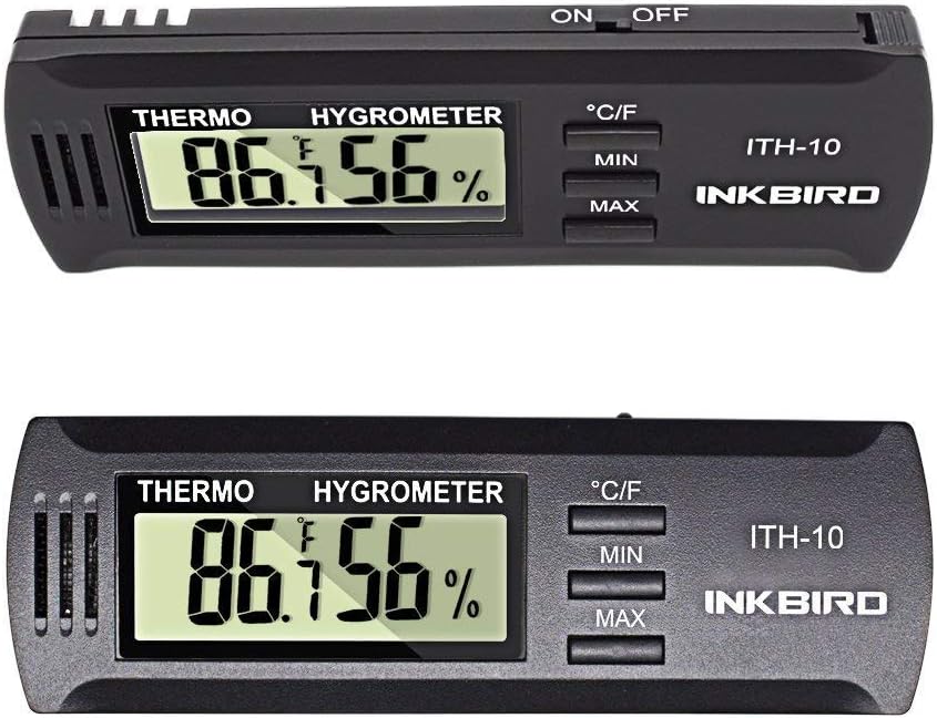Inkbird ITH-10 Digital Hygrometer Humidity Meter Temperature Humidity Monitor Hygrometer Thermometer for Humidor Guitar Room Wine Celler Indoor Home Office - Image 5