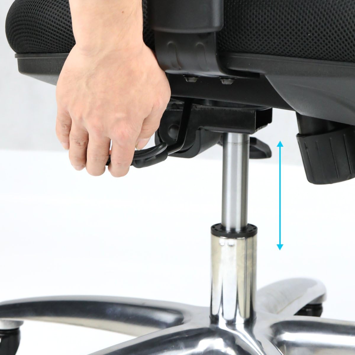 Duramont Ergonomic Adjustable Office Chair with Lumbar Support and Rollerblade Wheels - High Back with Breathable Mesh - Thick Seat Cushion - Adjustable Head & Arm Rests, Seat Height - Reclines: Office Products