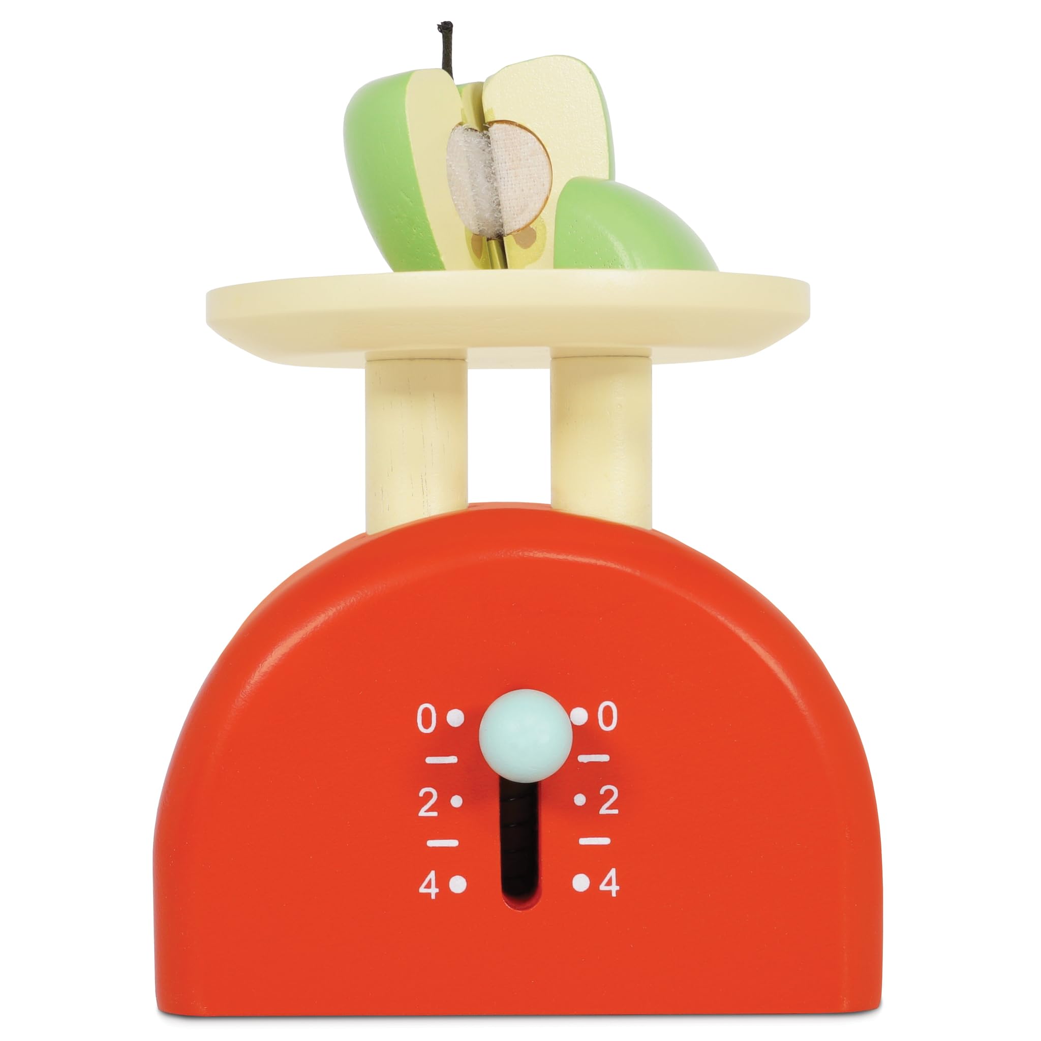 Le Toy Van - Educational Honeybake Wooden Weighing Scales For Shopping Role Play | Supermarket Pretend Play Shop With Toy Food