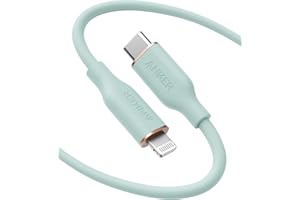 Anker Powerline III Flow, USB C to Lightning Cable for iPhone 12 Pro/11/X/XS/XR/ 8 Plus, AirPods Pro, (6ft) [MFi Certified] S