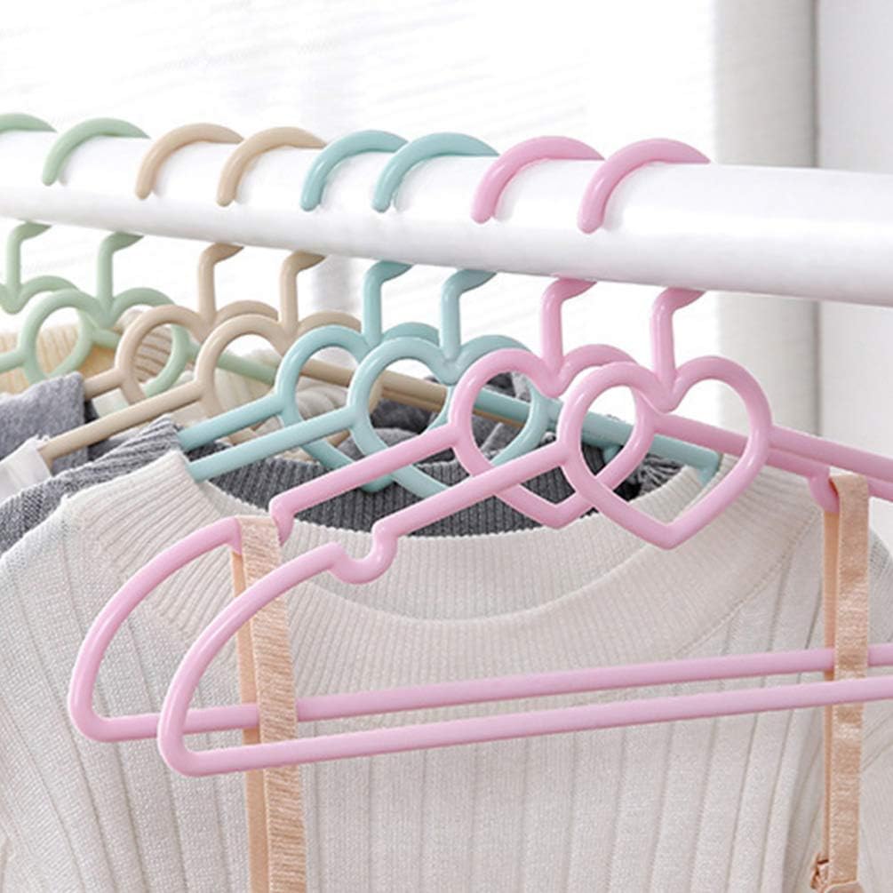 Topbathy Cintres En Plastique Pour Enfants Cintres Tubulaires Antiderapants Pour Enfants Cintres En Forme De Coeur Pour Bebe Nourrisson Bambin 10pcs Beige Bebe Puericulture Rangements Centroarco Com