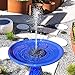 Cocofit Upgraded Solar Fountain with Battery Backup and 6 Nozzles, Floating Solar Water Fountain Pump, 2.5W Solar Powered Fountain Pump for Birdbath, Garden, Pond, Pool, Fish Tank, Aquarium