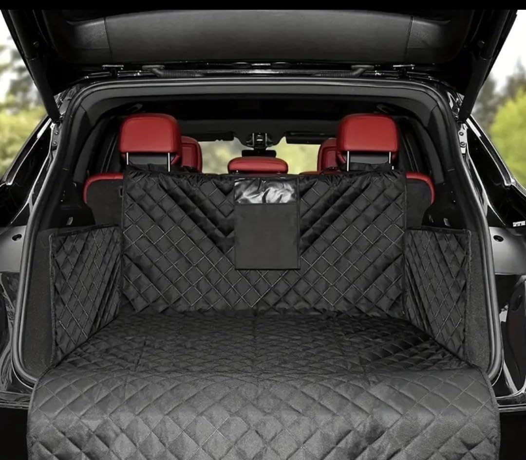 Dog Cargo Liner Waterproof Pet Trunk Cover, Water Resistant Pet Cover Dog Seat Mat, Non-Slip Cargo Protector Dog Seat Cover