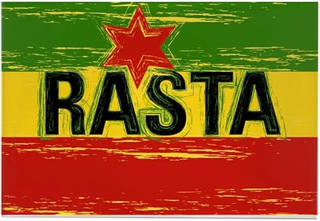 CafePress – Rasta Love – rectangular imán, 2 "x3" imán de frigorífico