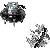 KUSATEC 515097 Front 2PCS Wheel Bearing and Hub Assembly Compatible with Cadillac Escalade ESV 2007-2014, Chevy Avalan che Silverado Suburban 1500 Tahoe, GMC Sierra Yukon 2007-2014, 6 Lug Bolts