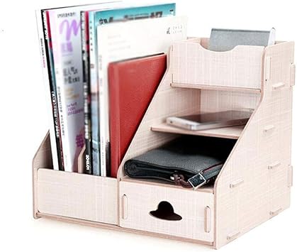 Amazon Com Desk File Organiser Office Storage Box Desktop File
