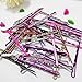 KCHIES Colorful Wavy Bobby Pins Hair Styling Clips Hair Accessories for Women Girls Birthday with 1 Storage Bag Set 12 Fun Rainbow Colors 48 Pieces