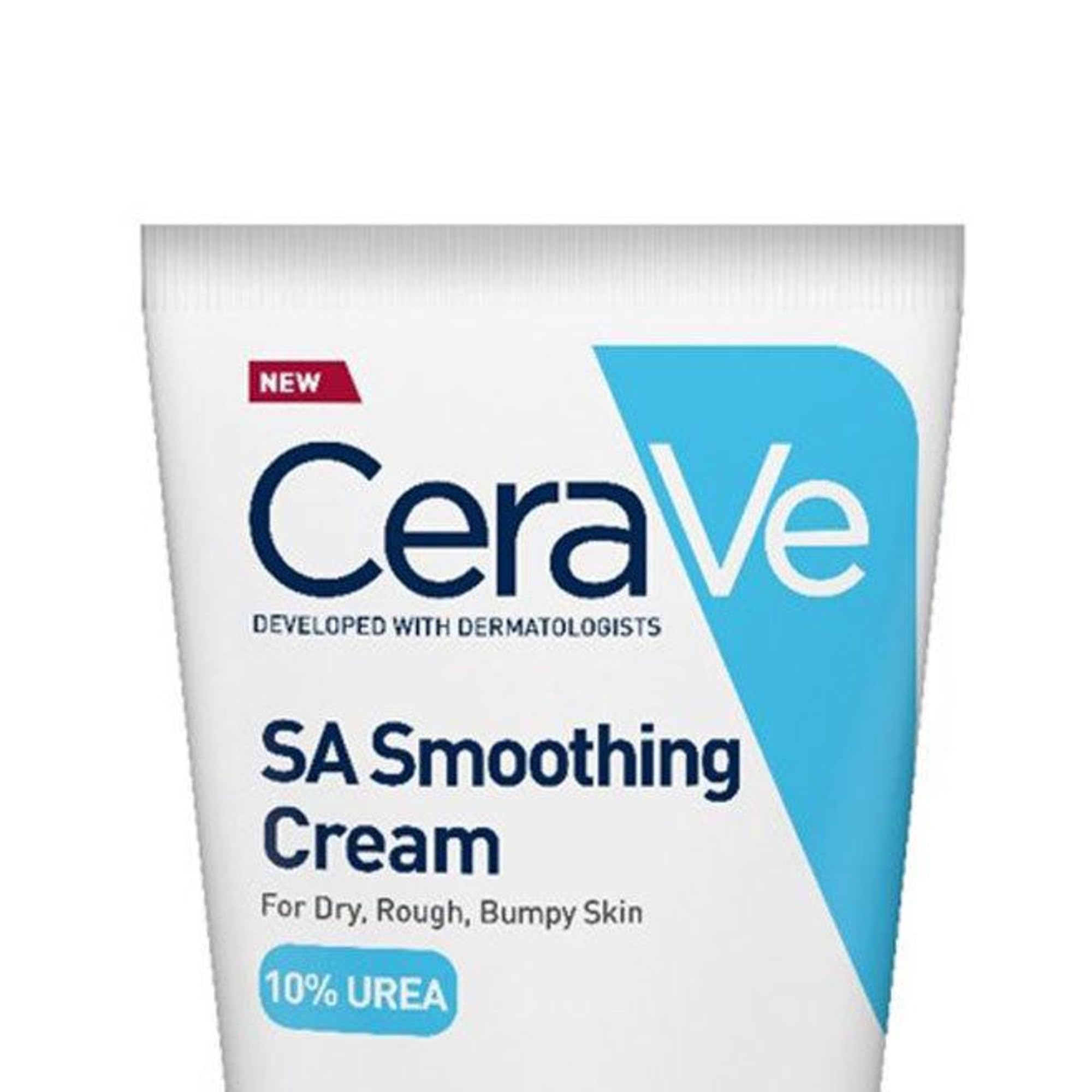 CeraVe SA Smoothing Cream Tube With Salicylic Acid, 10% Urea & 3 Essential Ceramides, Gentle Exfoliating Body Cream for Dry Rough Bumpy Skin, Fast-Absorbing, Dermatologist Developed, 177ml