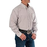 Cinch Men's Tencel Classic Fit Long Sleeve Shirt, Khaki, XS