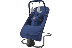 KIDSVIEW Baby Bouncer Seat, 2 in 1 Baby Bouncer for Infant with Comfortable Seat, Portable Bouncer with Bluetooth- 5 Speeds,Adjustable Bouncer for Babies 0-6 Months