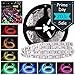 LEDMO 12V Flexible SMD 5050 RGB LED Strip Lights, LED Tape, Multi-colors, 300 LEDs, Non-waterproof, Light Strips, Color Changing, Pack of 16.4ft/5m Strips