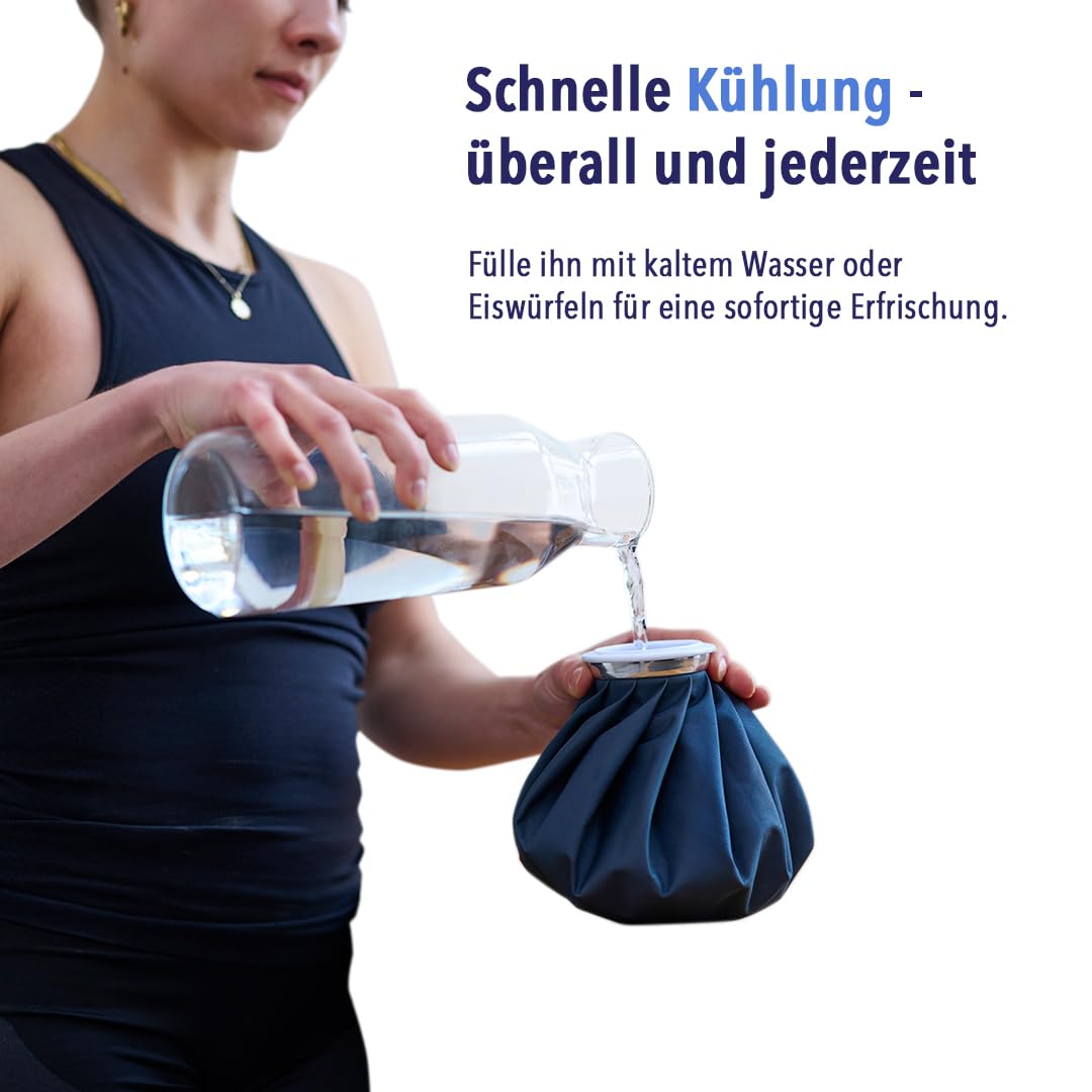 IEA Medical Wärmebeutel/Eisbeutel 23 cm, Wiederverwendbar, flexible Wärmflasche, für Wärme- und Kältebehandlung, Kühlpads, Kühlbeutel, Kühlkissen, Wärmflasche, Blau 5