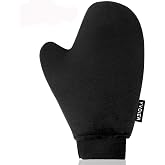 Yvoier Self Tanning Mitt Applicator - Elastic Wrist Tan Mitt Applicator Microfibre Tanning Lotion Applicator Self Tanning Glove Sunless Tanning Mitt Streak Free Tan for Tanner Spray Mousse Lotions