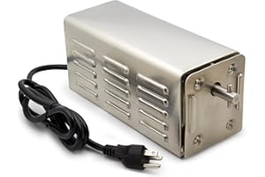 Smoke Daddy Heavy-duty Stainless Steel Spit Rotisserie Motor- Up to 100lbs - High Grade Stainless Steel Electric Motor BBQ Grill Roaster