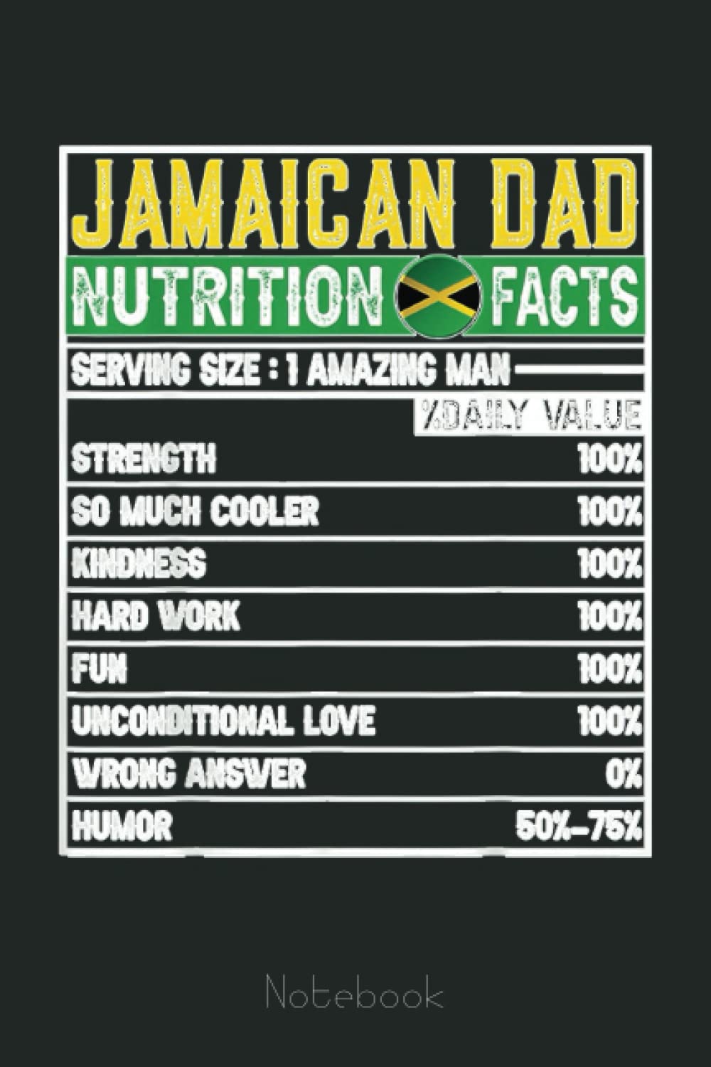 Mens Jamaican Dad Gifts Dad Hero Nutritional Father S Day Notebook Personalized Father S Day Happy Fathers Day Notebook For Husband Funny Lovely Fathers Day Gifts From Wife Murphy Farah Harold