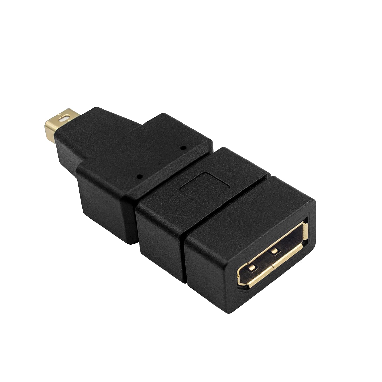Poyiccot Mini DisplayPort to DisplayPort Adapter, Mini Displayport to DisplayPort Female Adapter 1.4 (Mini DP to DP) 4K Resolution for Laptop PC TV Gaming Monitor, Black