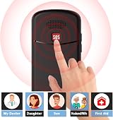 ukuu Big Button Mobile Phone for Elderly – SOS Button, 14mm Keys, 108dB view 4