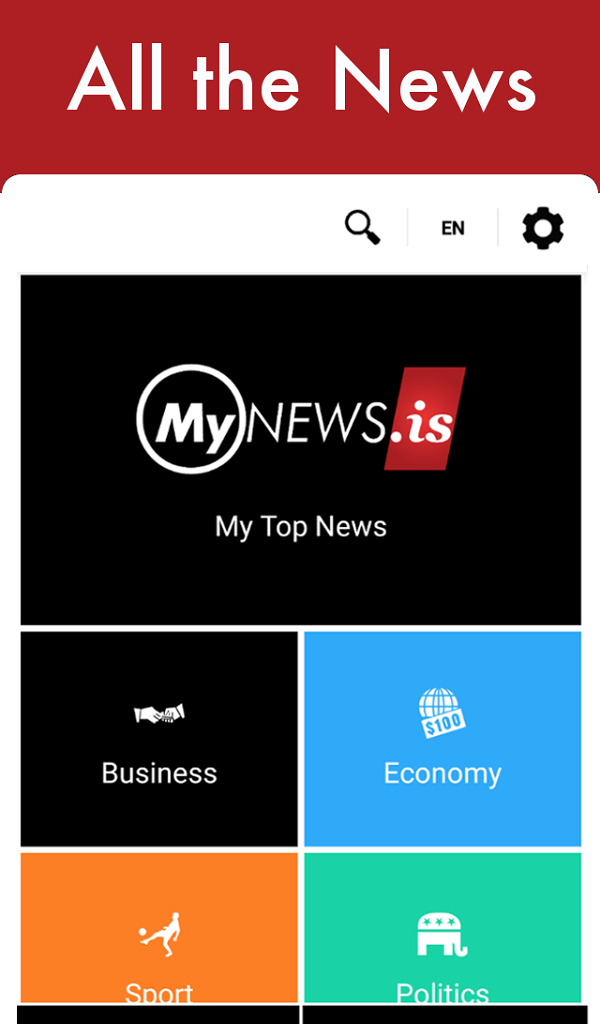 MyNews.is - Your Intelligent News Magazine - Phone Edition
