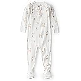 Carter's unisex-baby Purelysoft Long-sleeve 2-way Zip Pajamas