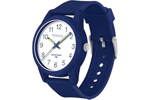 TENOCK Kids Analog Watches for Girls Boys Watches with Soft Band Learning Time 50M Waterproof Children Watch Easy to Read for Ages 4-12 Kids Gift