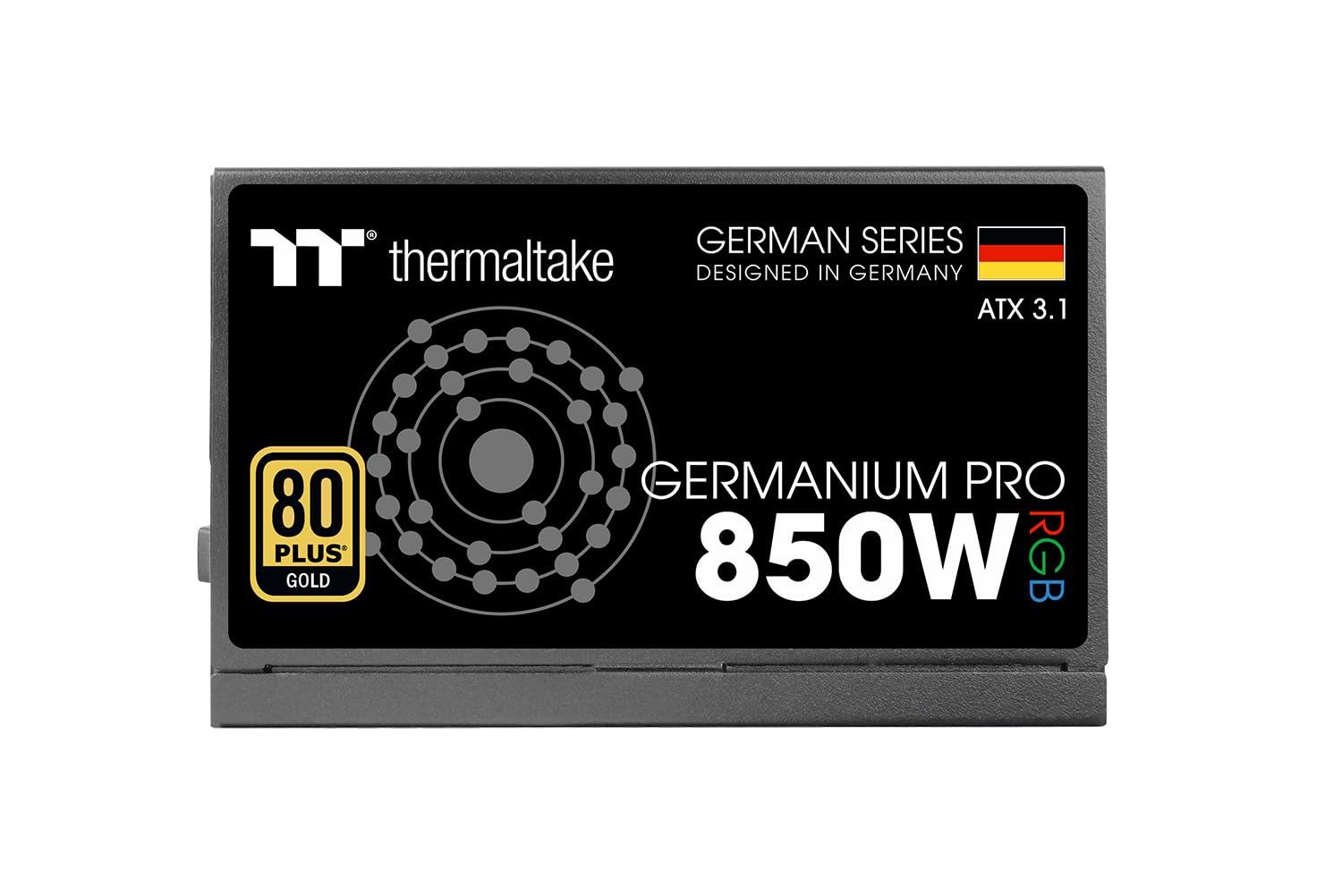 Germanium Pro 850W Power Supply | RGB | ATX 3.1 | Gen 5.1 12V-2x6 Connection | Ultra-Quiet Smart Zero Function | 80Plus Gold | Modular 6