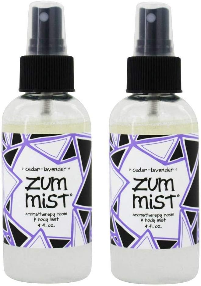 Indigo Wild Zum Mist Aromatherapy Room & Body Spray 4fl oz - Cedar-Lavender 2 Pack