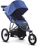 Joovy Zoom 360 Ultralight Jogging Stroller, Large Canopy, Lightweight Jogger, Extra Large Air Filled Tires, Blueberry