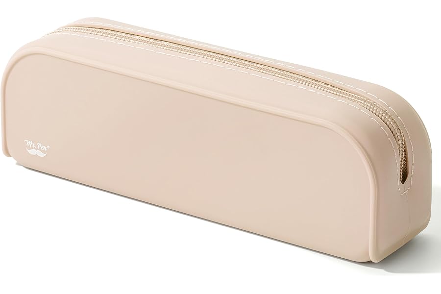 Mr. Pen- Silicone Pencil Case, Aesthetic Pencil Bag for Women, Makeup Pouch | Multifunctional Pouch for Stationery, Cosmetics and Electrical Goods Storage