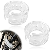 2 Pieces Heavy Duty B-Type Coil Spring Spacers 1.38" Front and Rear Spring Booster Buffer for Enhanced Suspension Universal Car Shock Absorber Cushion and Power Bumper