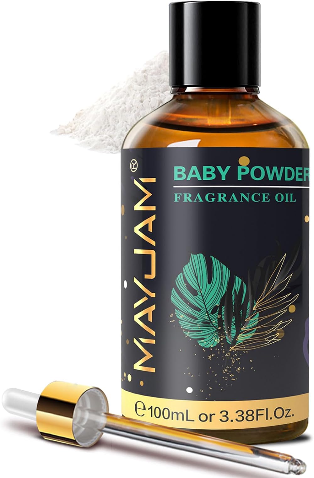 MAYJAM Fragrance Oil 100ML Baby Powder Aromatherapy Diffuser Oil with Glass