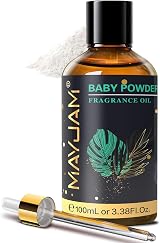 MAYJAM Fragrance Oil 100ML Baby Powder Aromatherapy Diffuser Oil with Glass