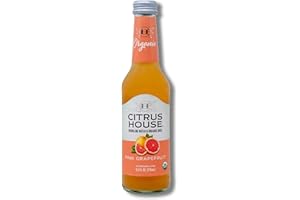 Citrus House Organic Sparkling Juice, Pink Grapefruit, Modern Italian Soda, No Added Sugar, No Preservatives, 9.3 Fl Oz Glass Bottle (Pack of 12)
