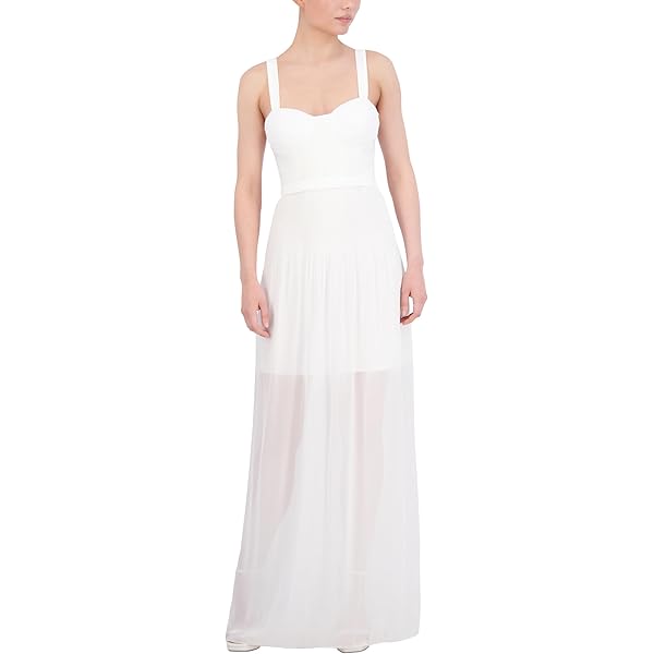 値下げ【新品未使用】MONOHA 24SS Organza sleeveless MSK Women's Glitter-Chiffon Blouson Wide-Leg Jumpsuit - Macy's