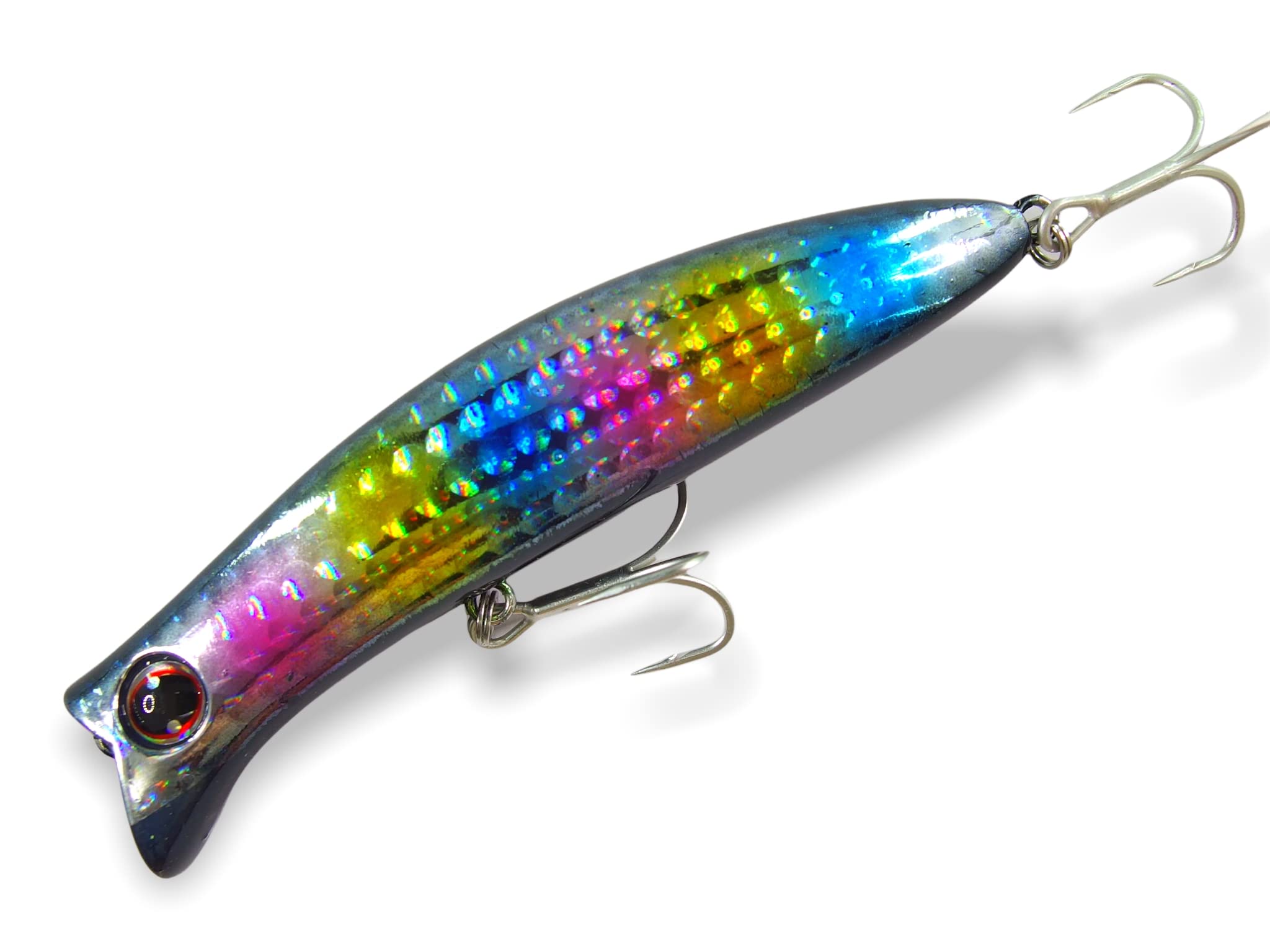 momolures - momowake 90 110 Floating Subsurface Minnow for Saltwater Bass fishing (90mm - BLACK CANDY)