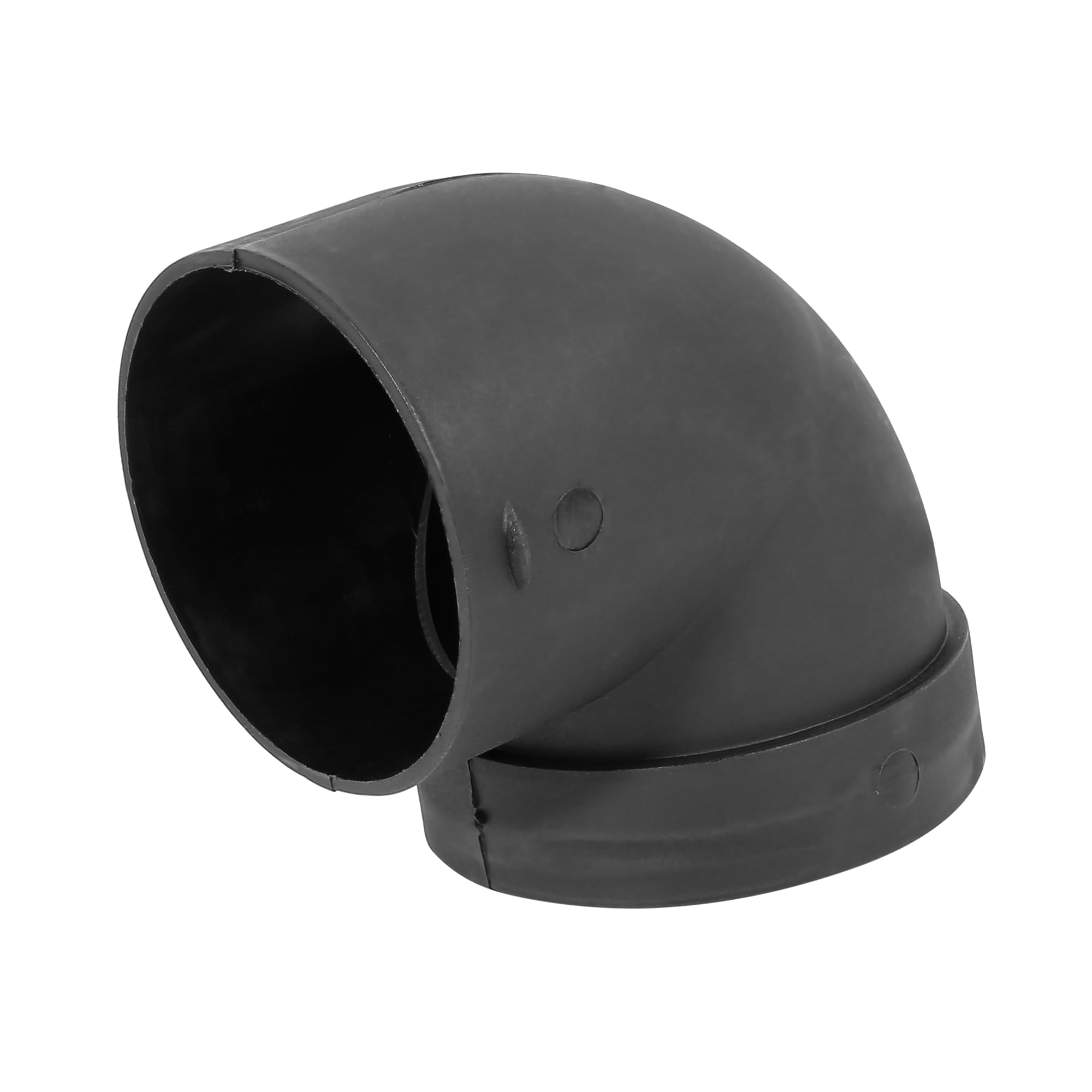 A ABSOPRO Car Heater Warm Air Ducting Tube 75mm Elbow Outlet Connector Black
