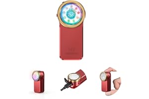 Wurkkos HD03 Rechargeable EDC Flashlight 680 High Lumen Clip Light, Small Flashlight Triple Light Source, 90 High CRI, IPX6 Waterproof, Magnetic Mini Pocket Flashlight for Working Emergency Signal