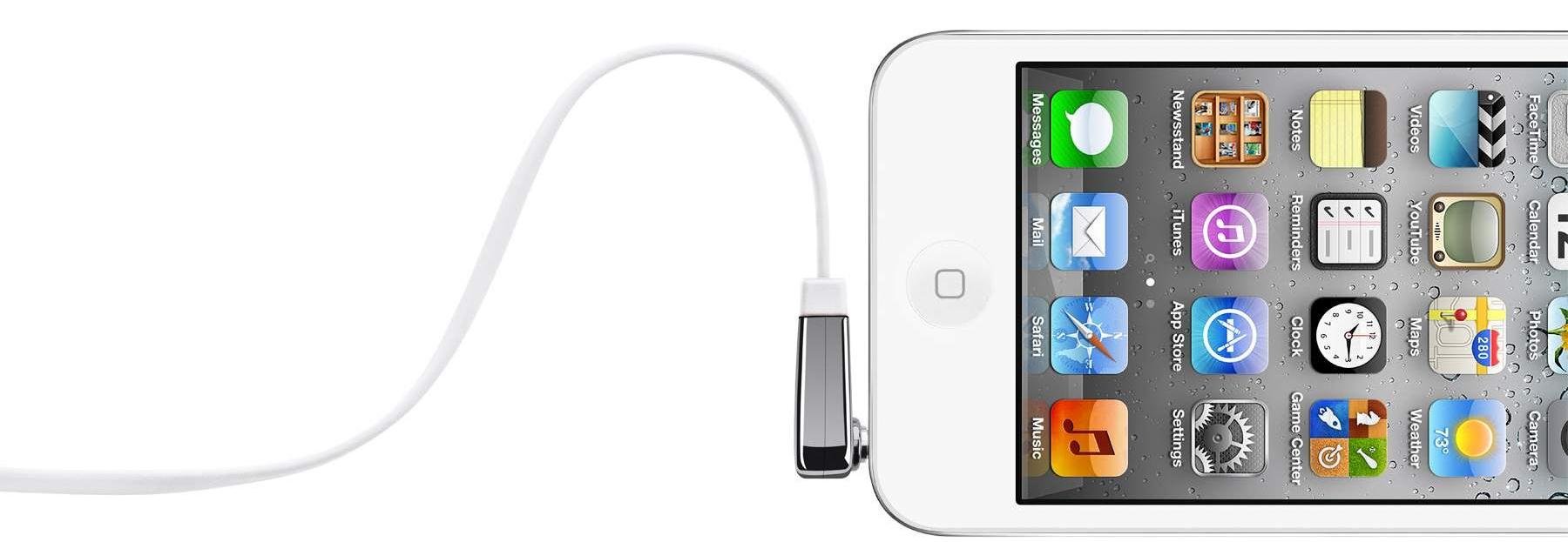 Belkin AV10128CW03-WHT MixIt Colour Range 0.9m Flat Right Angle AUX Cable - White