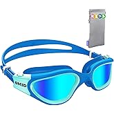 OMID Kids Swim Goggles, P2mini Polarized Swimming Goggles Comfortable for Age 6-14