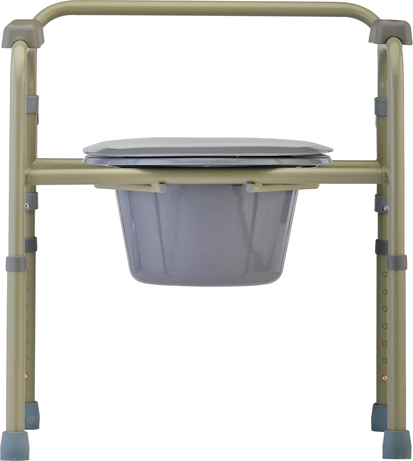 NOVA Folding Commode, Over Toilet and Bedside Commode, Comes with Splash Guard/Bucket/Lid: Health & Personal Care